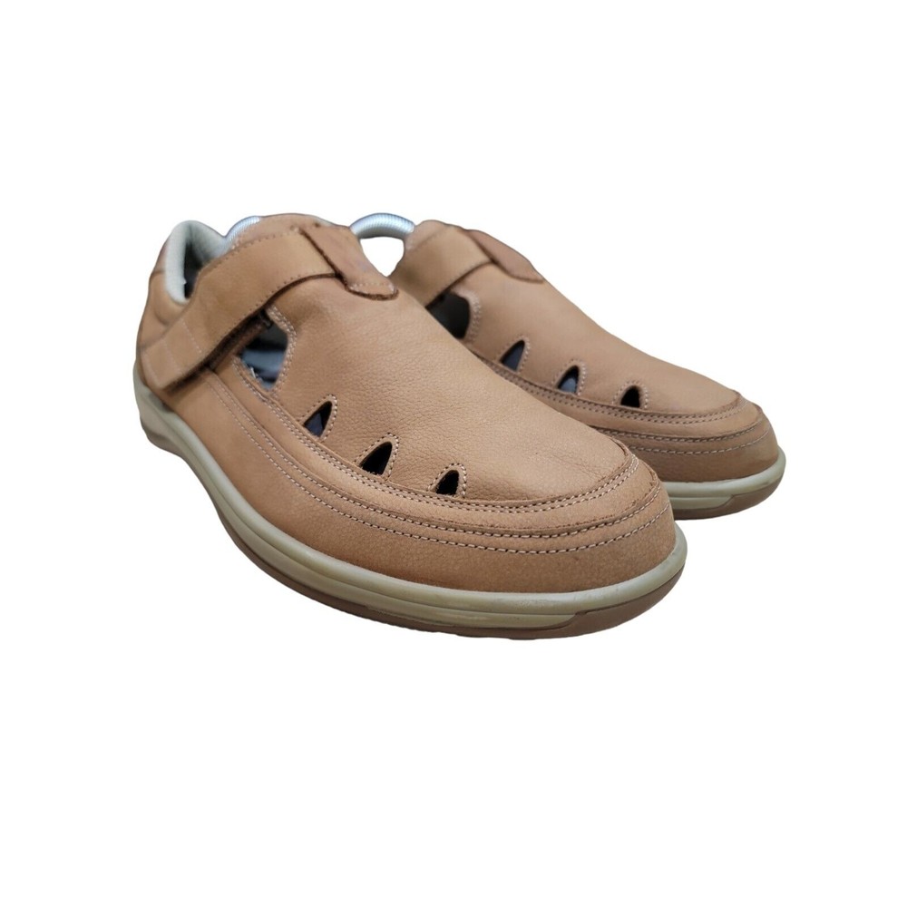 Orthofeet Serene Women's Brown Comfort Leather Walking Shoes‎ Loafers Sz 11.5 B